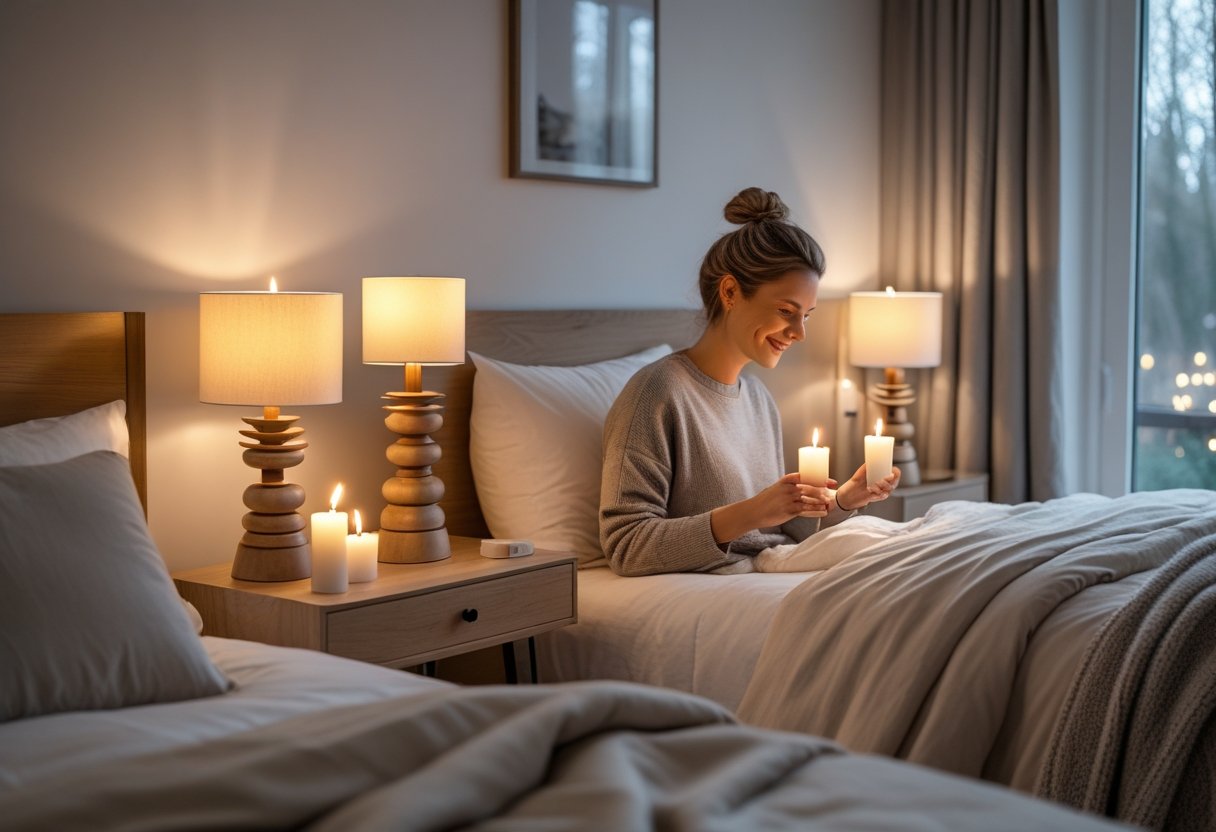 Skab hygge i soveværelset med adventsstager og sengebordslamper