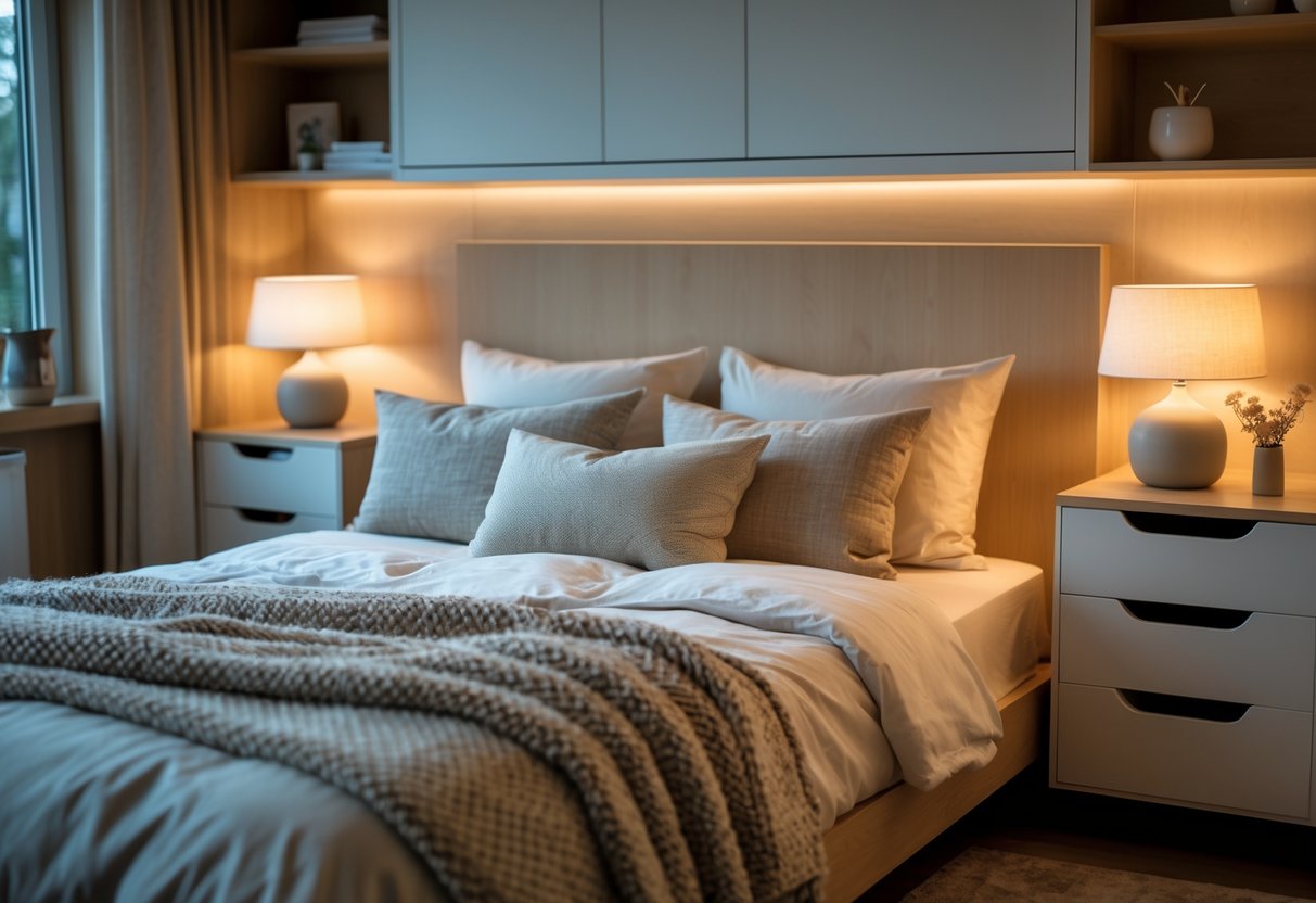 Sådan skaber du hygge og orden i sovevaerelset med den rette belysning og effektiv opbevaringsloesning